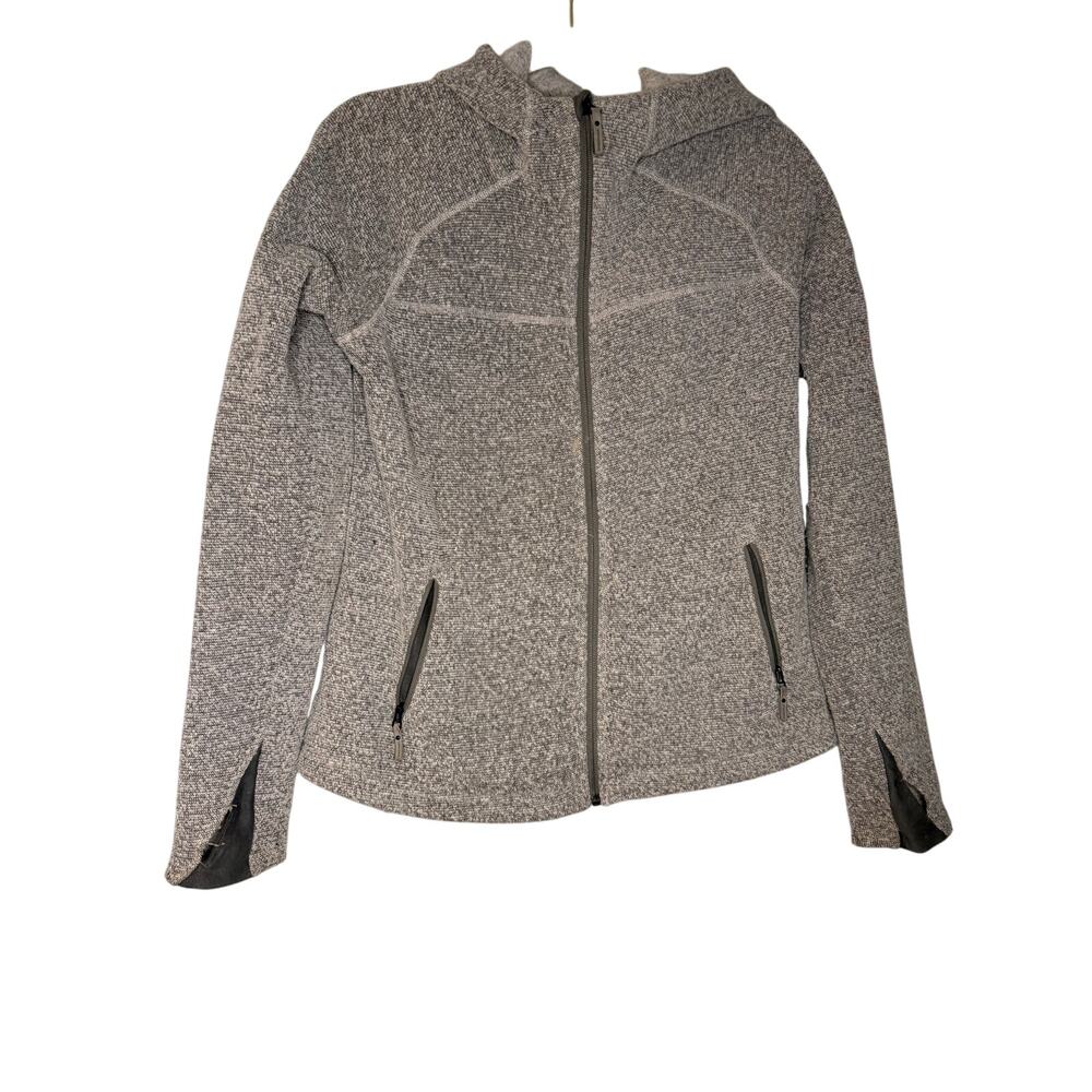 Smartwool grey fleece full zip sweater